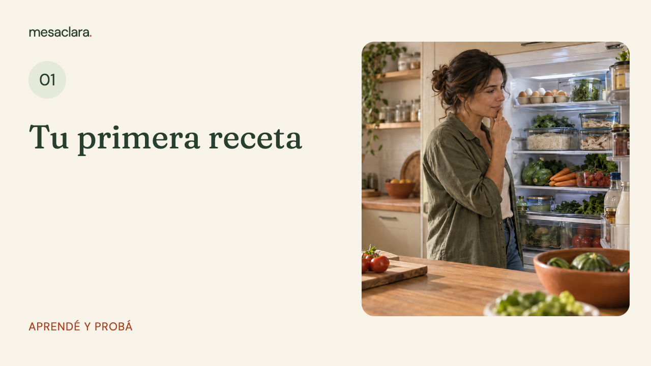Miniatura de Tu primera receta