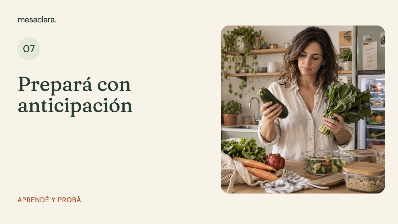 Miniatura de Prepará con anticipación